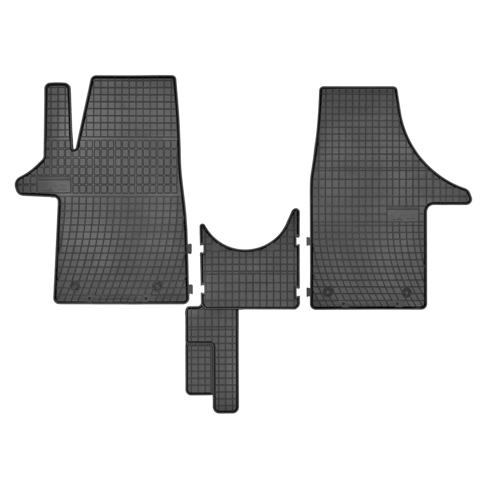 Gulvmatter Vw T5 / T6 (2003-2015) – med sidekant på 1 cm | Frogum