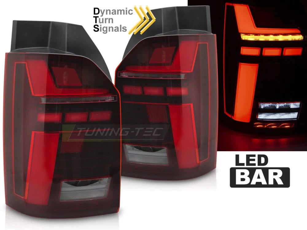 Baklykter Volkswagen T6/T6.1 2015–2024 LED rød sekvens - LDVWX0