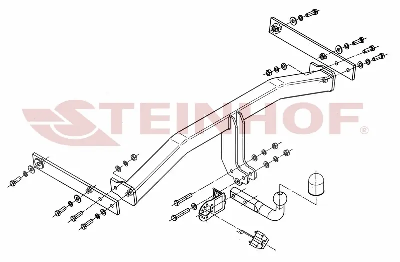 Tilhengerfeste Vw Tiguan I (2007-2016) – fastmontert | Steinhof