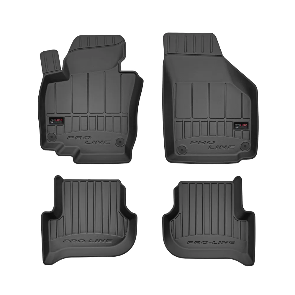 Gulvmatter Vw Touran I (2003-2015) – 3D Premium med sidekant | Frogum