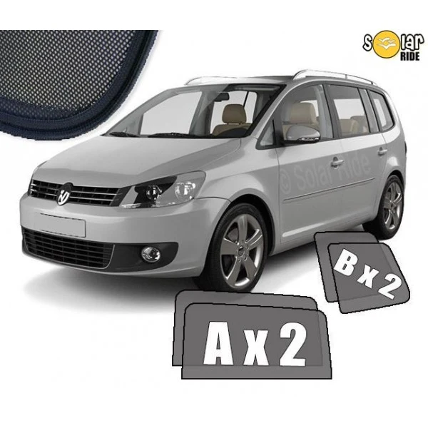 Solskjerm Vw Touran I (2010-2015) (4 stk)