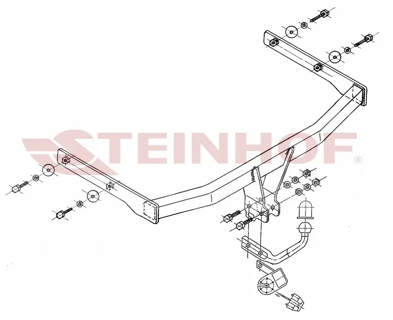 Tilhengerfeste Vw Touran I (2003-2015) – fastmontert | Steinhof